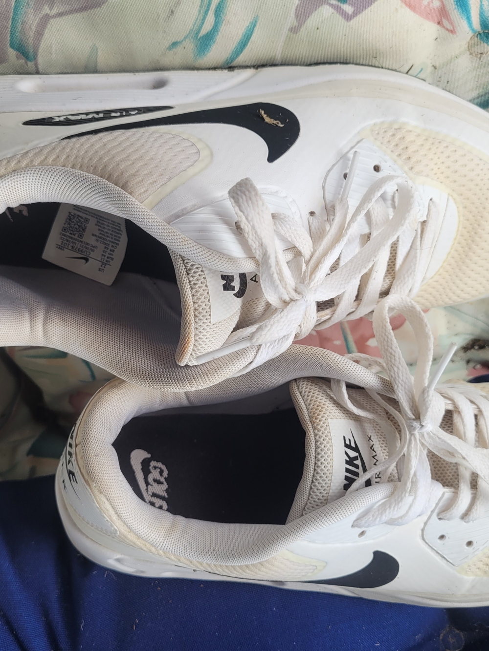 Nike Men’s White Air Max Golf  Athletic Sneakers
